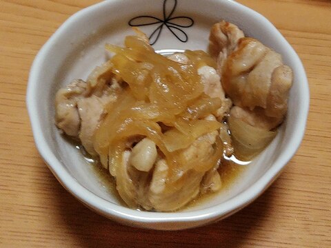 鶏肉と玉ねぎのしょうゆ炒め